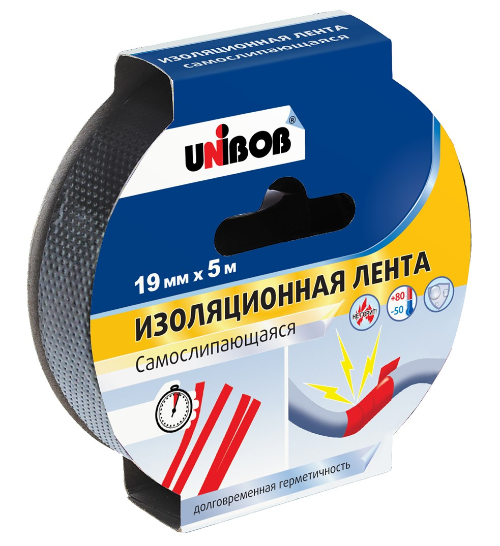 Изображение товара Лента клейкая Unibob электроизоляционная, 19мм x 5м