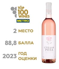 Вино Шумринка Спелая роза розовое сухое, 0.75л
