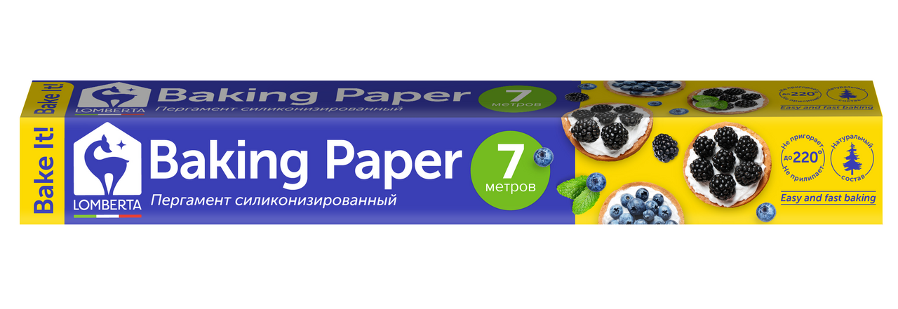 Пергамент для выпечки Lomberta 30см х 7м