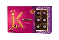 Конфеты A.Korkunov в темном и молочном шоколаде ассорти, 165г