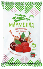 Мармелад Умные сладости Вишня без сахара, 200г