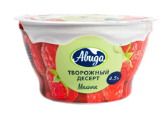 Десерт творожный Авида с малиной 4.5%, 130г