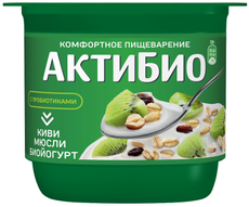 Йогурт Актибио мюсли-киви 3%, 130г