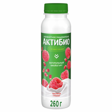 Йогурт питьевой Актибио малина-гранат 1.5%, 260г
