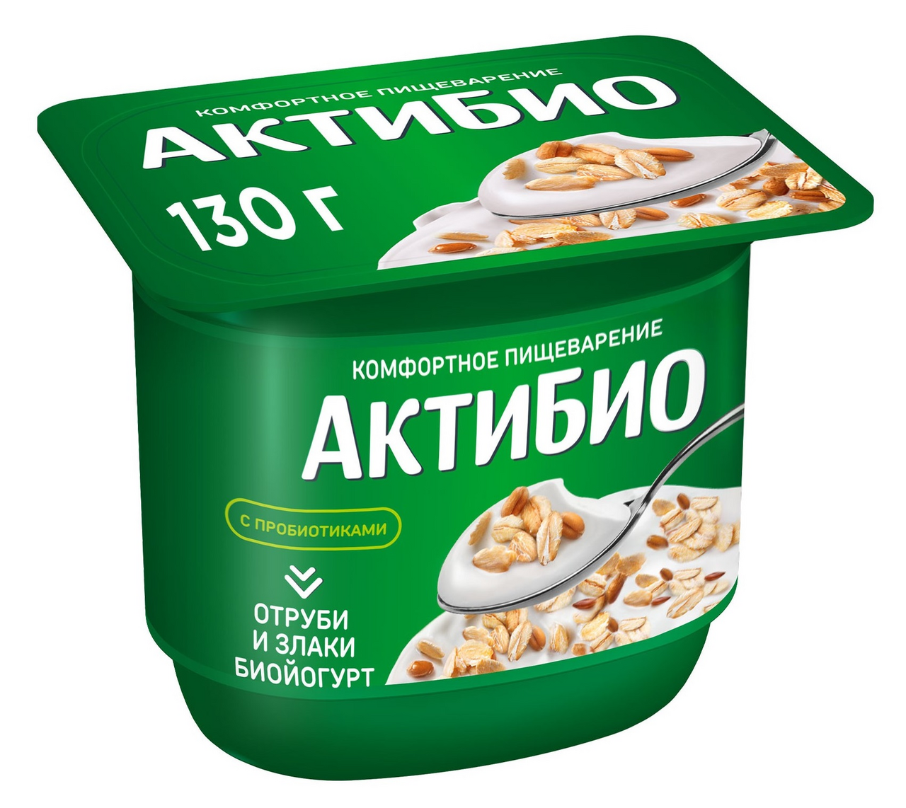 Йогурт Актибио отруби-злаки 2.9%, 130г