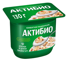 Йогурт Актибио отруби-злаки 2.9%, 130г