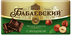 Шоколад Бабаевский темный с фундуком, 90г