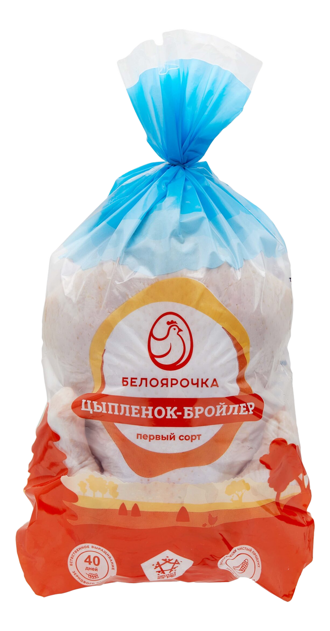 Тушка цыпленка-бройлера Белоярочка охлажденная, ~1.5кг