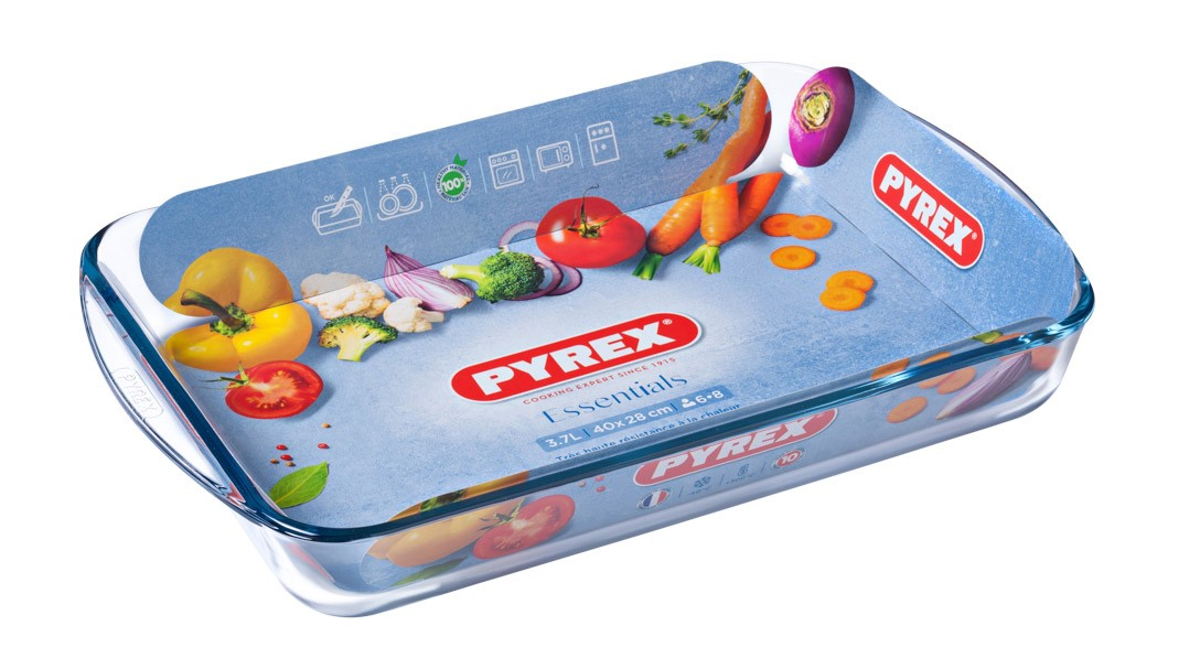 Изображение товара Форма для запекания Pyrex Smart Cooking прямоугольная 40x 28 x 6.5см, 3.7л