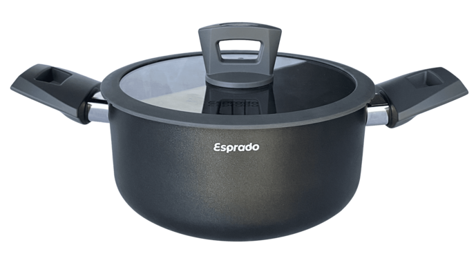 Изображение товара Кастрюля Esprado Frontera Gris с крышкой 24см, 4.3л