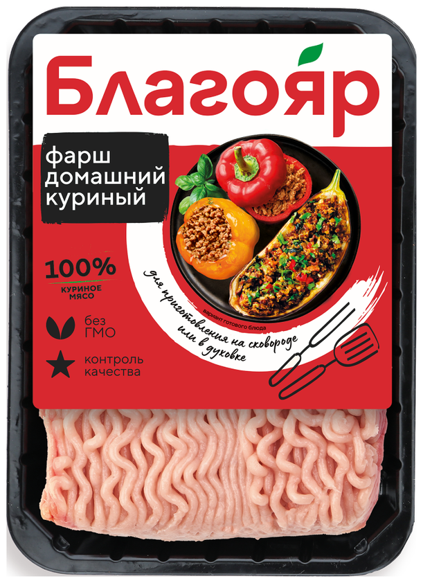 Фарш цыпленка-бройлера Благояр Домашний охлажденный, 400г
