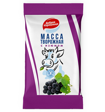 Творожная масса Добрая кормилица с изюмом 16.5%, 160г