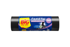 Пакеты для мусора Big City Life черные особопрочные 240л, 5шт