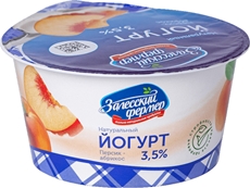 Йогурт Залесский фермер Фермерский Персик-абрикос 3.5%, 130г