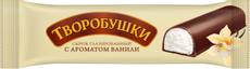 Сырок творожный глазированный Творобушки с ванилью в темной глазури 20%, 40г
