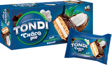 Печенье Tondi choco Pie кокосовый, 180г