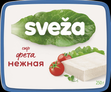 Сыр Sveza Фета Нежная мягкий 45%, 250г