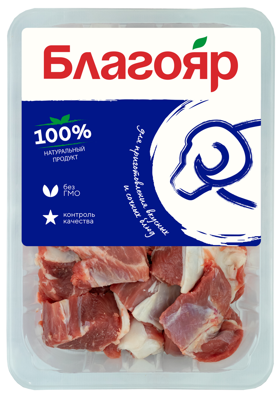 Мясо для плова из баранины Благояр мясокостное категории А охлажденное, 450г