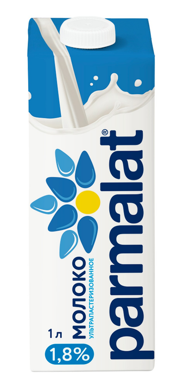 Молоко PARMALAT ультрапастеризованное 1,8% 1 л