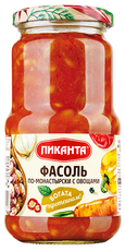 Фасоль белая Пиканта По-монастырски с овощами, 470г