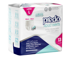 Подгузники-трусы Predo для взрослых Predo размер L, 13шт