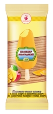 Мороженое Вологодский пломбир Эскимо манго в соковой глазури из сока манго, 60г
