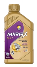 Масло моторное Mirax MX7 SAE 5W-40 API SL/CF, ACEA A3/B4, 1л