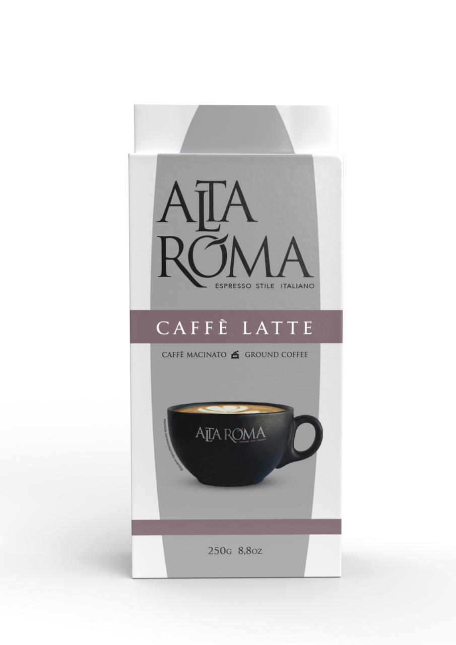 Кофе Alta Roma Caffe Latte молотый, 250г купить с доставкой на дом, цены в  интернет-магазине