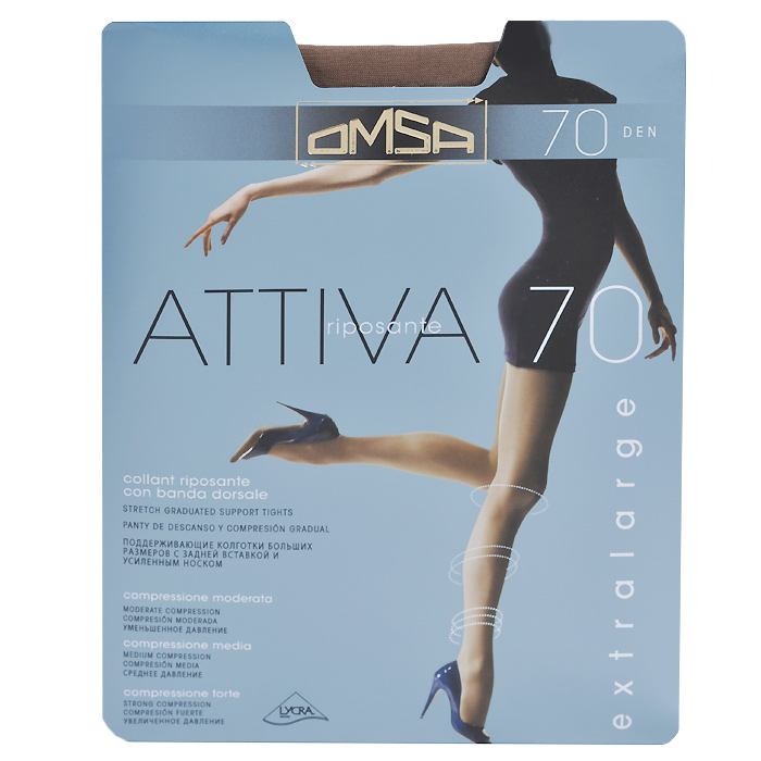 Колготки женские Omsa Attiva 70 den, XXL купить с доставкой на дом ...