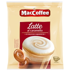 Напиток кофейный MacCoffee Latte карамель порционный (22г x 20шт), 440г