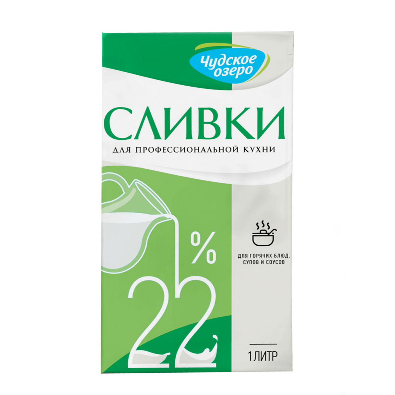 Сливки Чудское озеро ультрапастеризованные 22%, 1л купить с доставкой на  дом, цены в интернет-магазине