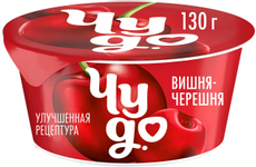 Йогурт фруктовый Чудо вишня-черешня 2%, 130г