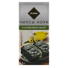 RIOBA Чипсы нори с оливковым маслом, 4.5г