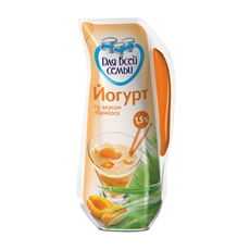 Йогурт питьевой Для всей семьи абрикос 1.5%, 450г