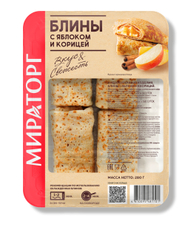 Блины Мираторг с яблоком и корицей, 280г