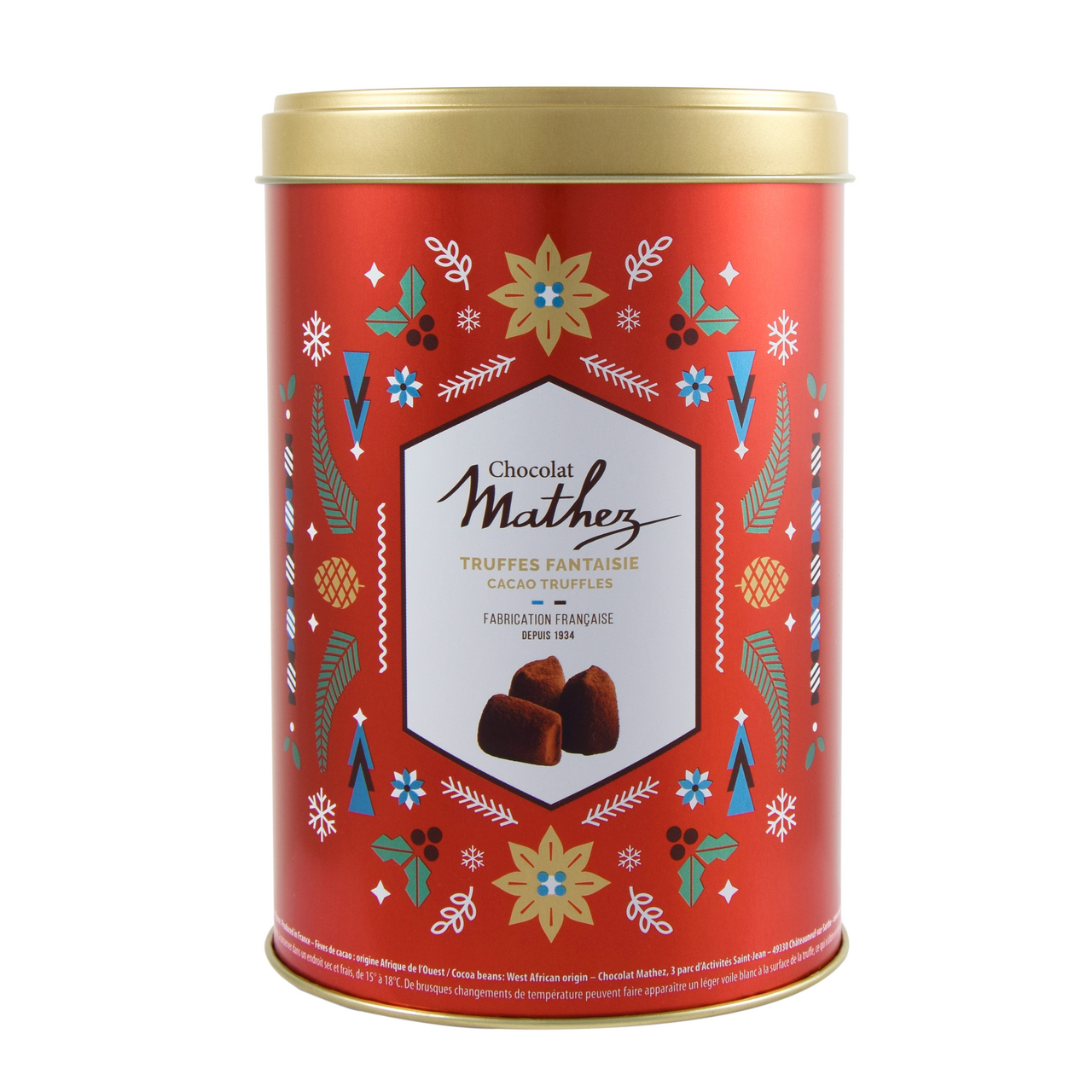 Набор шоколадных конфет Mathez Chocolate Christmas Трюфель, 500г