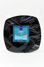 METRO PROFESSIONAL Тарелка одноразовая пластиковая черная 23см, 6шт