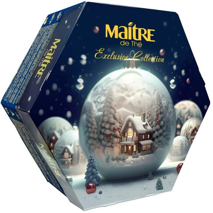 Чай подарочный Maitre de The Exclusive Collection белый шар, 120г