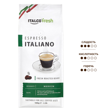 Кофе Italco Espresso Italiano в зернах, 1кг