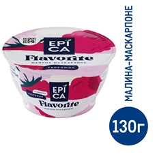 Десерт творожный Epica малина-маскарпоне 7.7%, 130г