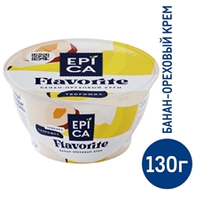 Десерт творожный Epica банан-ореховый крем 7.6%, 130г
