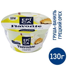 Десерт творожный Epica груша-ваниль-грецкий орех 8%, 130г