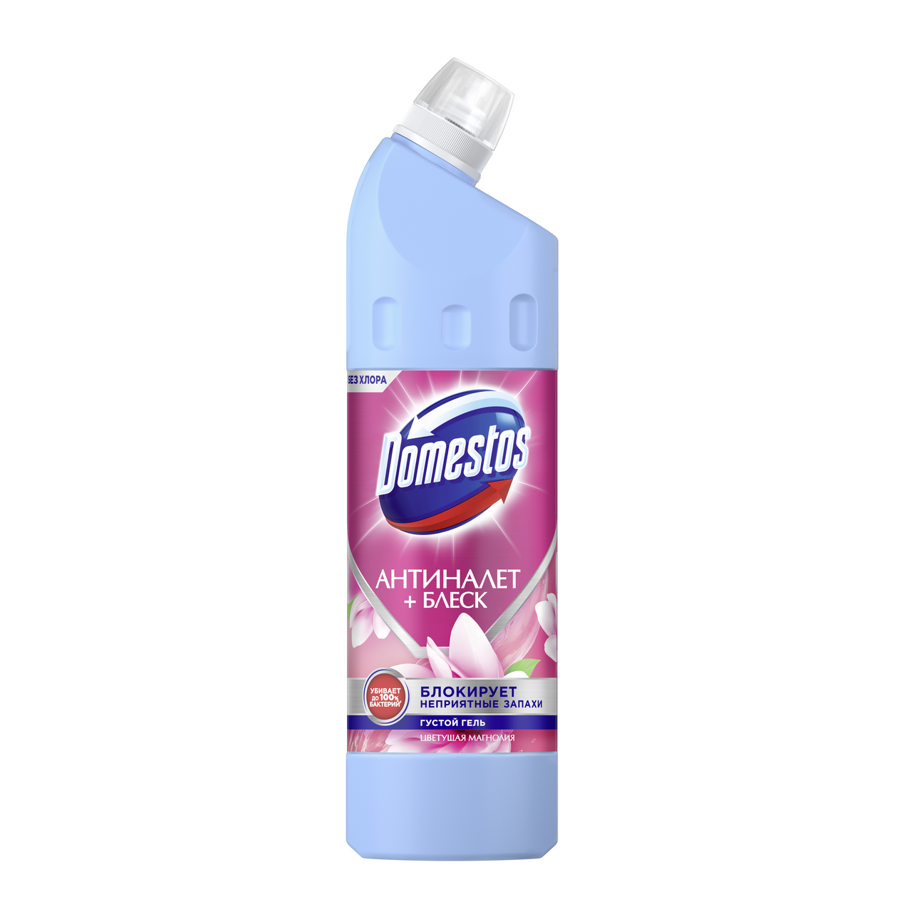 Универсальный чистящий гель Domestos Антиналет + блеск Цветущая магнолия,  750мл купить с доставкой на дом, цены в интернет-магазине