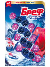 Туалетный блок Бреф Цветочная свежесть 50г х 4шт, 200г