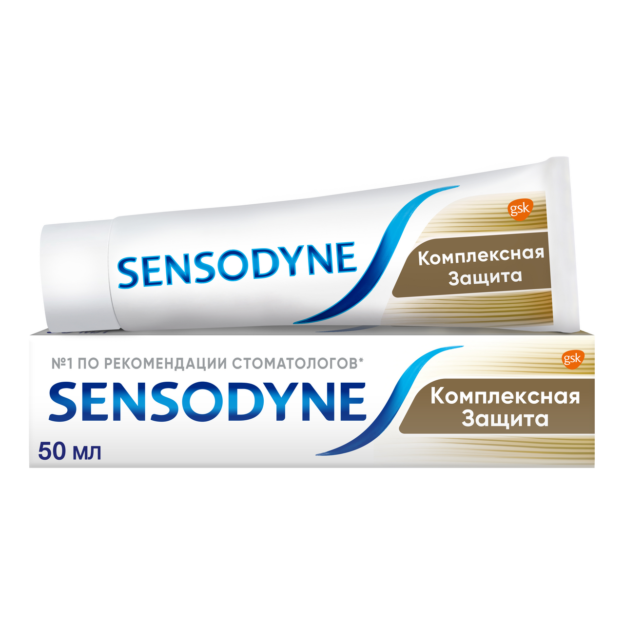 Изображение товара Зубная паста Sensodyne Комплексная защита для чувствительных зубов мятная с фтором, 50мл