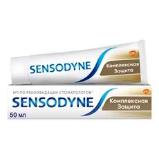 Зубная паста Sensodyne Комплексная защита для чувствительных зубов мятная с фтором, 50мл
