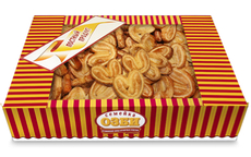 Печенье слоеное Семейка Озби Мини плюшки с сахаром, 500г