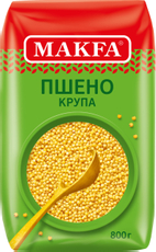 Крупа пшено Makfa шлифованное высший сорт, 800г