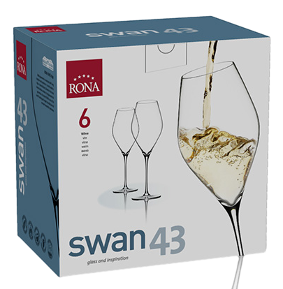 Изображение товара Набор бокалов для вина Rona Swan, 430мл x 6шт