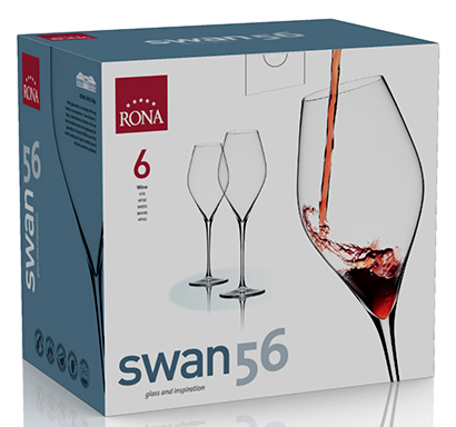 Изображение товара Набор бокалов для вина Rona Swan 560мл 6шт стекло без свинца